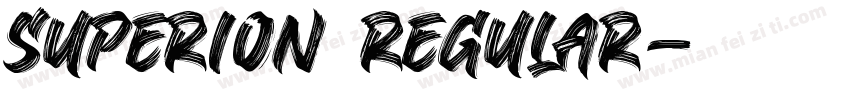 Superion Regular字体转换